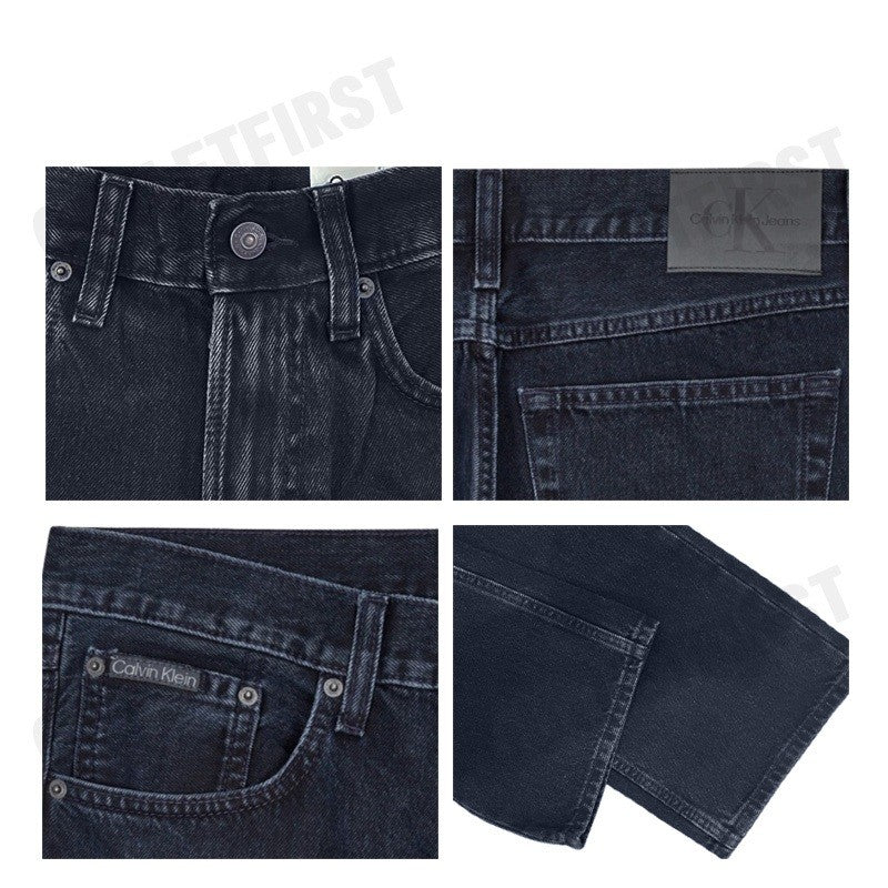 CALVIN KLEIN JEANS รุ่น MEN'S SIGNATURE 90S STRAIGHT FIT CODE: 40EM716 EF7 กางเกงยีนส์ กางเกงผู้ชาย  กางเกง