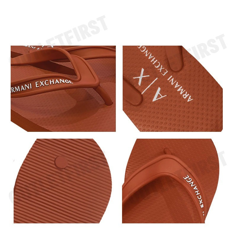 ARMANI EXCHANGE รุ่น FLIP FLOPS CODE: XUQ002 XV676 01801 รองเท้าแตะ รองเท้าผู้ชาย รองเท้าสีส้ม
