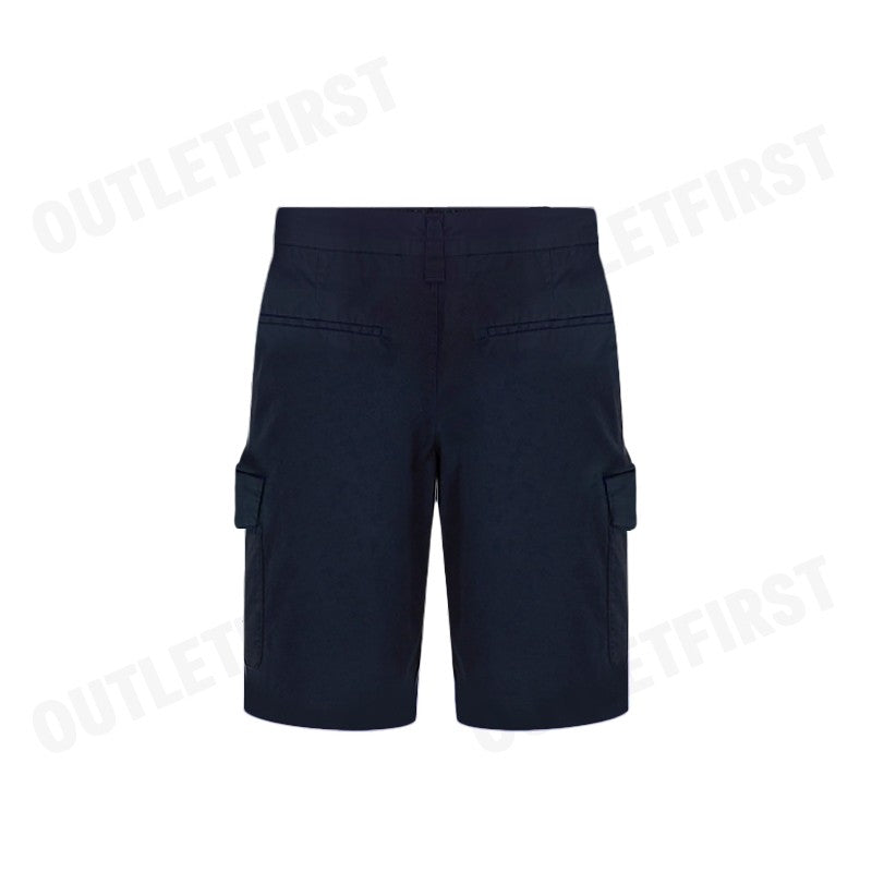 ARMANI EXCHANGE รุ่น MEN'S COTTON CARGO SHORTS WITH POCKETS CODE: 3DZS07 ZN3TZ 15DK กางเกงขาสั้นผู้ชาย  สีกรม สามส่วน