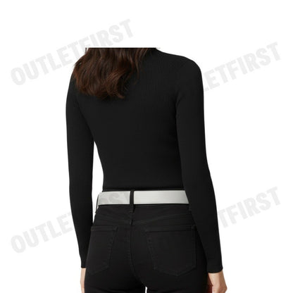 ARMANI EXCHANGE รุ่น WOMEN'S BELT WITH SQUARE WITH LOGO CODE: 941130 0A874 14349 เข็มขัดผู้หญิง สีเบจ เทา เข็มขัดArmani