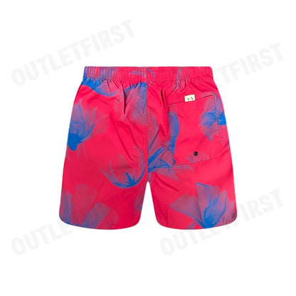 ARMANI EXCHANGE รุ่น MEN'S BOXER BEACHWEAR MID BOXER CODE: 953060 4R645 26973 กางเกงขาสั้นผู้ชาย กางเกงสีแดง กางเกอมานี่