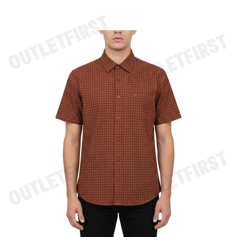 GUY LAROCHE รุ่น MAN'S SHORT SLEEVES SHIRT CODE: BAC1200S4BR เสื้อเชิ้ต เสื้อแขนสั้น เสื้อผู้ชาย