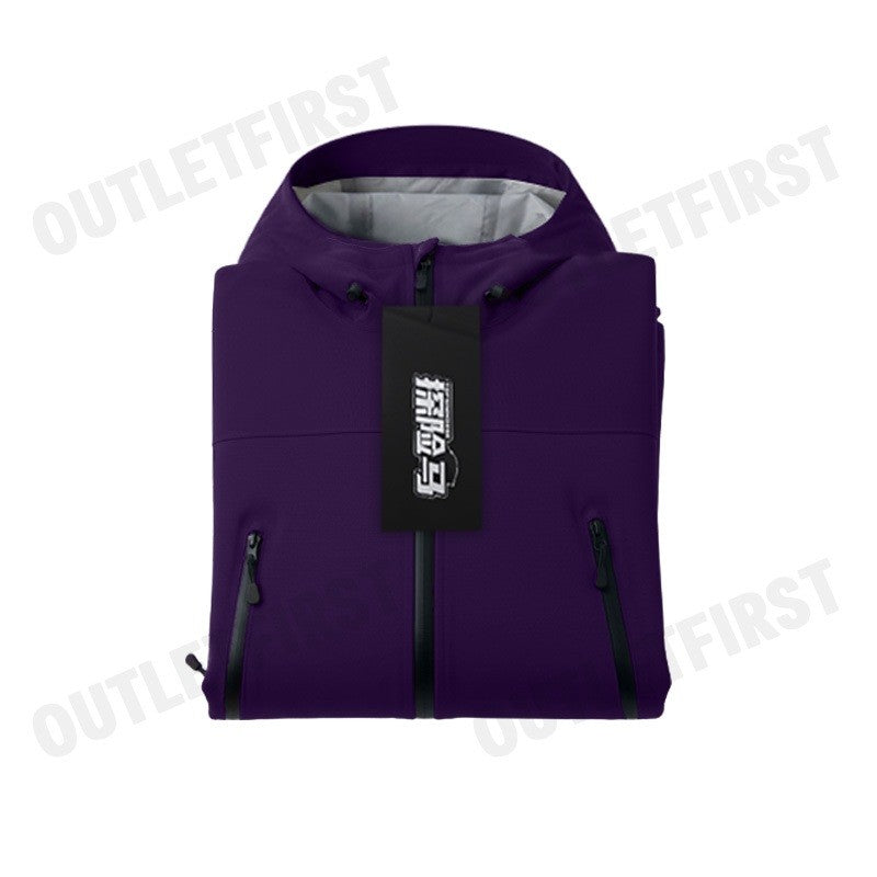 TOPSIMHORSE รุ่น ROCK CLIMBING & BOULDERING JACKETS CODE: 832 PURPLE เสื้อกันลมกันฝน เสื้อแจ็คเก็ต เสื้อแขนยาวลุยหิมะ
