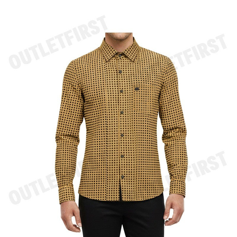 GUY LAROCHE รุ่น MAN'S LONG SLEEVES SHIRT CODE: BAB9200S4BR เสื้อเชิ้ต เสื้อแขนยาว เสื้อผู้ชาย