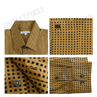 GUY LAROCHE รุ่น MAN'S LONG SLEEVES SHIRT CODE: BAB9200S4BR เสื้อเชิ้ต เสื้อแขนยาว เสื้อผู้ชาย