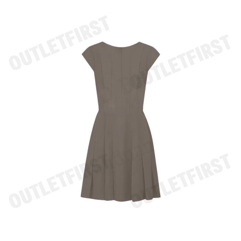 G2000 รุ่น WOMEN'S FIT & FLARE SHAPE DRESS CODE: 46231006 17 ชุดเดรสผู้หญิง ชุดกระโปรง สีเบจ กากีเข้ม