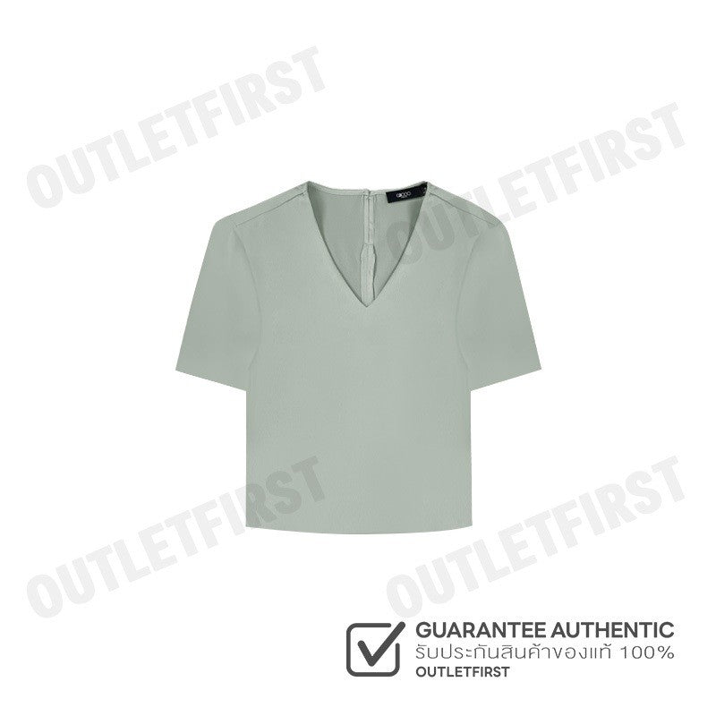 G2000 รุ่น WOMEN'S REGULAR FIT BLOUSE CODE: 4624142151 เสื้อเบลาส์ผู้หญิง เสื้อคอวี เสื้อแขนสั้น