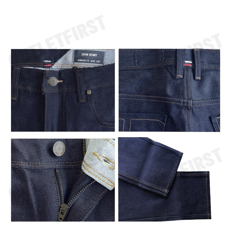 JOHN HENRY รุ่น MEN'S REGULAR FIT JEANS (DRAK BLUE) CODE: JH S225MPTRG30 กางเกงยีนส์ผู้ชาย กางเกงขายาว กางเกงจอน