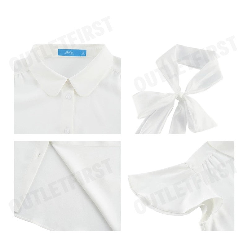G2000 รุ่น WOMEN'S REGULAR FIT BLOUSE CODE: 5124144101 เสื้อเบลาส์ผู้หญิง เสื้อคอปก เสื้อสีขาว