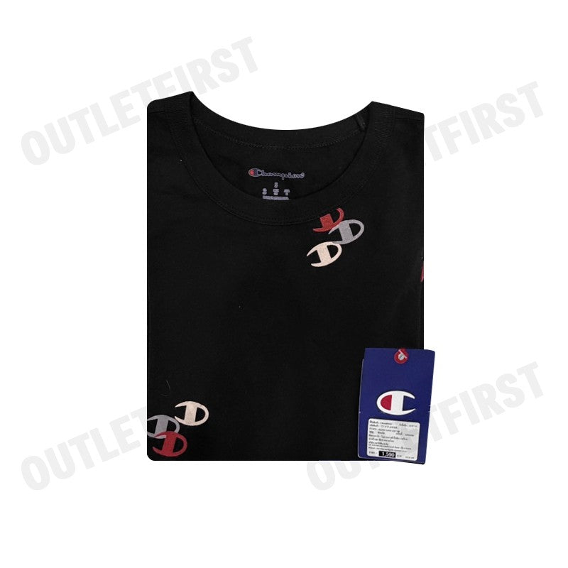 CHAMPION รุ่น CLASSIC LOGO AOP TEE CODE: T5747P AWBR เสื้อยืดคอกลมผู้ชาย เสื้อแชมป์เปี่ยน เสื้อแขนสั้น