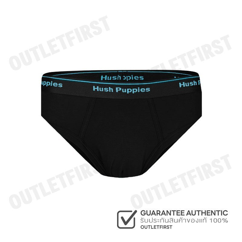 HUSH PUPPIES รุ่น MEN'S MICRO MODAL SIRO BRIEFS CODE: HU H2FSR08 (BLACK) กางเกงชั้นในผู้ชาย สีดำ กางเกงฮัชพัพพีส์