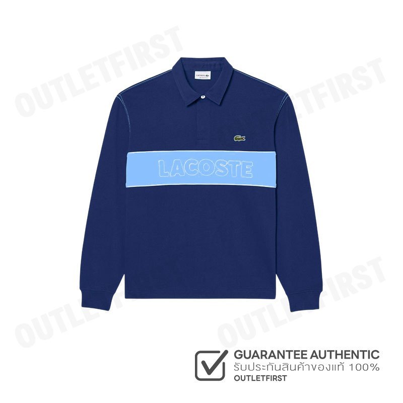 LACOSTE รุ่น MEN'S RELAXED FIT RUGBY SHIRT CODE: KH2854 10 6LE เสื้อโปโล เสื้อโปโลคอปก เสื้อผู้ชาย