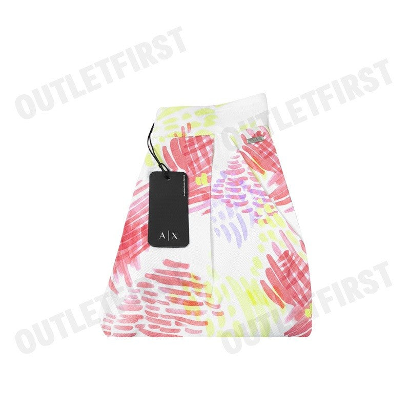 ARMANI EXCHANGE  WOMEN'S TROUSER COLOR WHITE / PINK / YELLOW CODE: 3DYP24 YN5TZ 01FD