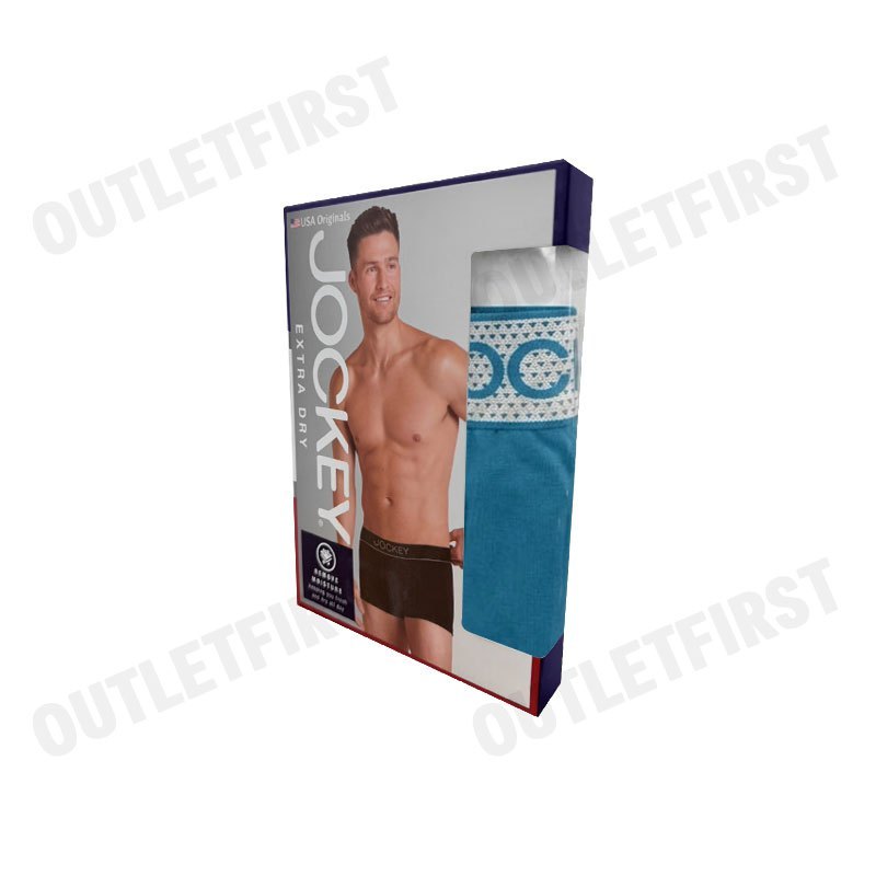 JOCKEY รุ่น UNDERWEAR EXTRA DRY TRUNK CODE: KU 1906 (BLUE) กางเกงชั้นในผู้ชาย กางเกงในบ็อกเซอร์ กางเกงจ็อคกี้