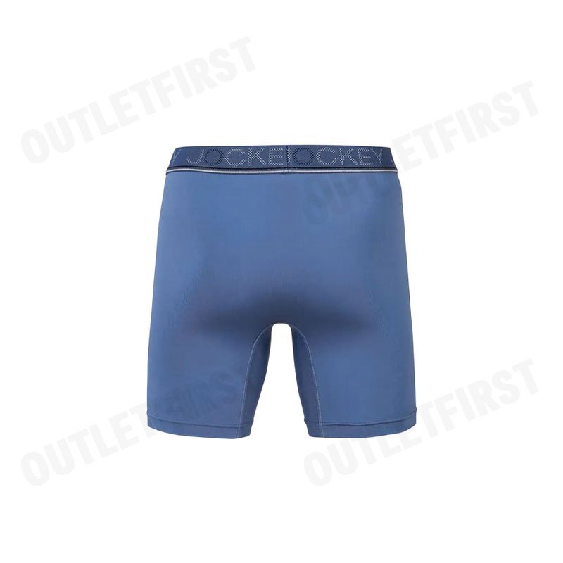 JOCKEY รุ่น MEN'S COOLING JADE BOXER TRUNK CODE: KU 1979 (BLUE) กางเกงชั้นในผู้ชาย กางเกงในบ็อกเซอร์ กางเกงจ็อคกี้
