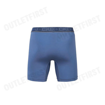JOCKEY รุ่น MEN'S COOLING JADE BOXER TRUNK CODE: KU 1979 (BLUE) กางเกงชั้นในผู้ชาย กางเกงในบ็อกเซอร์ กางเกงจ็อคกี้