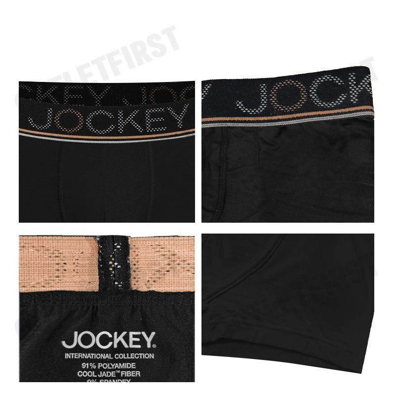 JOCKEY รุ่น MEN'S COOLING JADE TRUNK CODE: KU 1978 (BLACK) กางเกงชั้นในผู้ชาย กางเกงในบ็อกเซอร์ กางเกงจ็อคกี้