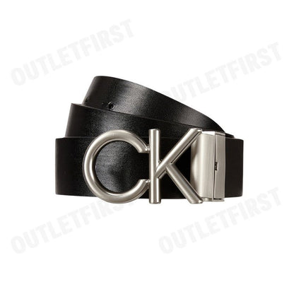 CALVIN KLEIN รุ่น MEN'S HALLMARK LOGO REVERSIBLE BELT CODE: 4D7036G VZZ เข็มขัดผู้ชาย เข็มขัดสีดำ เข็มขัดCK