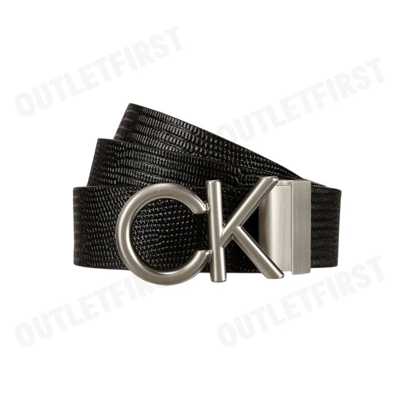 CALVIN KLEIN รุ่น MEN'S HALLMARK LOGO REVERSIBLE BELT CODE: 4D7036G VZZ เข็มขัดผู้ชาย เข็มขัดสีดำ เข็มขัดCK