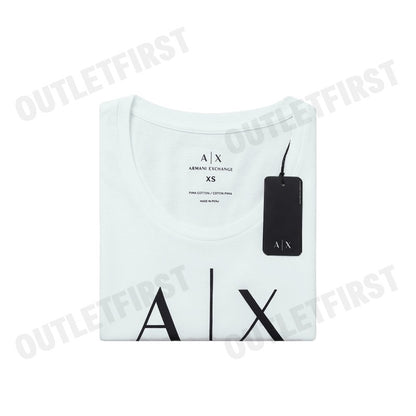 ARMANI EXCHANGE รุ่น PIMA COTTON PRINT LONG SLEEVE T-SHIRT CODE: 8NYT70 YJ16Z U9093 เสื้อยืดคอกลม เสื้อผู้หญิง แขนสั้น