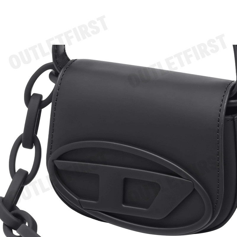 DIESEL รุ่น 1DR XS CROSSBODY BAG CODE: X08709 P6248 T8013 กระเป๋าถือ กระเป๋าสะพายผู้หญิง สีดำ