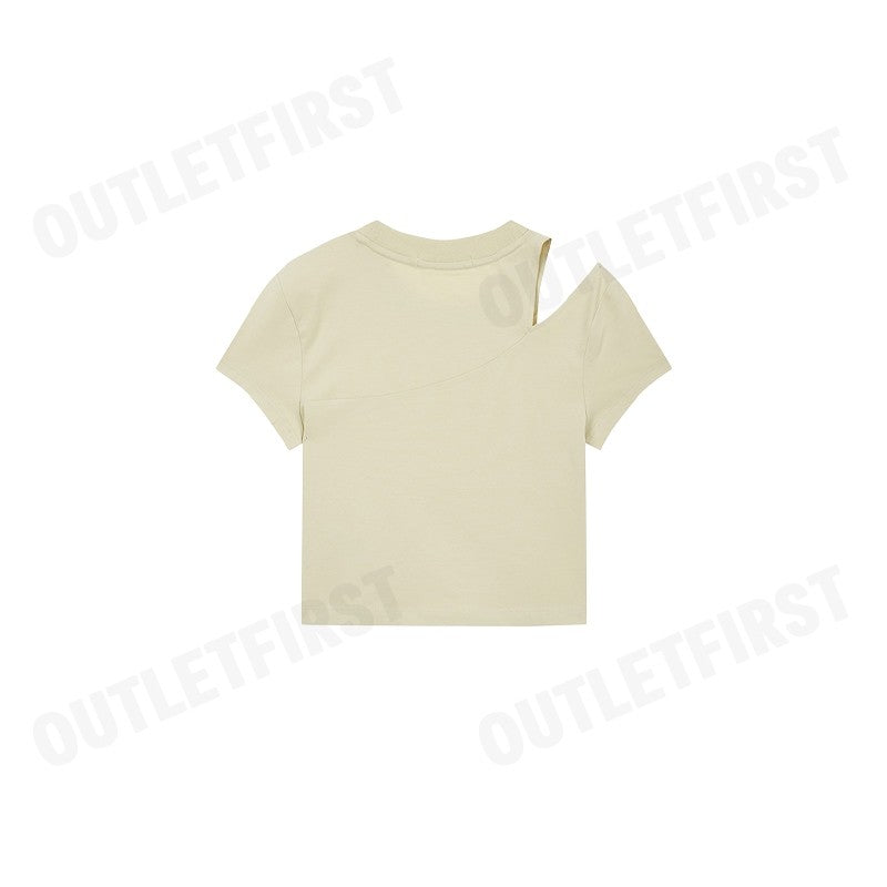 CALVIN KLEIN JEANS รุ่น WOMEN'S META CK BABY T-SHIRT CODE: J223338 LFU เสื้อครอป เสื้อยืดแขนสั้น เสื้อยืดผู้หญิง