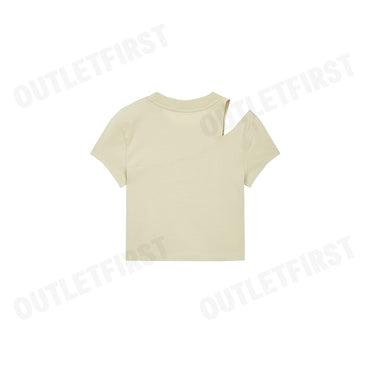 CALVIN KLEIN JEANS รุ่น WOMEN'S META CK BABY T-SHIRT CODE: J223338 LFU เสื้อครอป เสื้อยืดแขนสั้น เสื้อยืดผู้หญิง