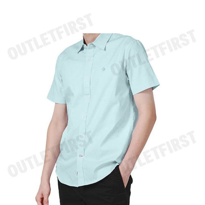 JOHN HENRY รุ่น MEN'S SHORT SLEEVES SLIM FIT SHIRT (GREEN) CODE: JH F424MSSSM40 เสื้อเชิ้ต เสื้อแขนสั้น เสื้อผู้ชาย