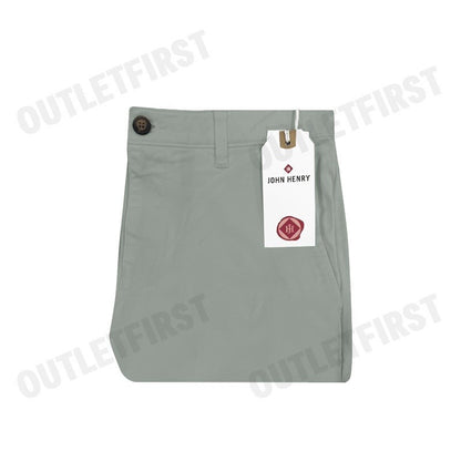 JOHN HENRY รุ่น MEN'S SLIM FIT SHORTS PANT (GREY) CODE: JH F124MSHSM02 กางเกงขาสั้น กางเกงลำลอง กางเกงผู้ชาย