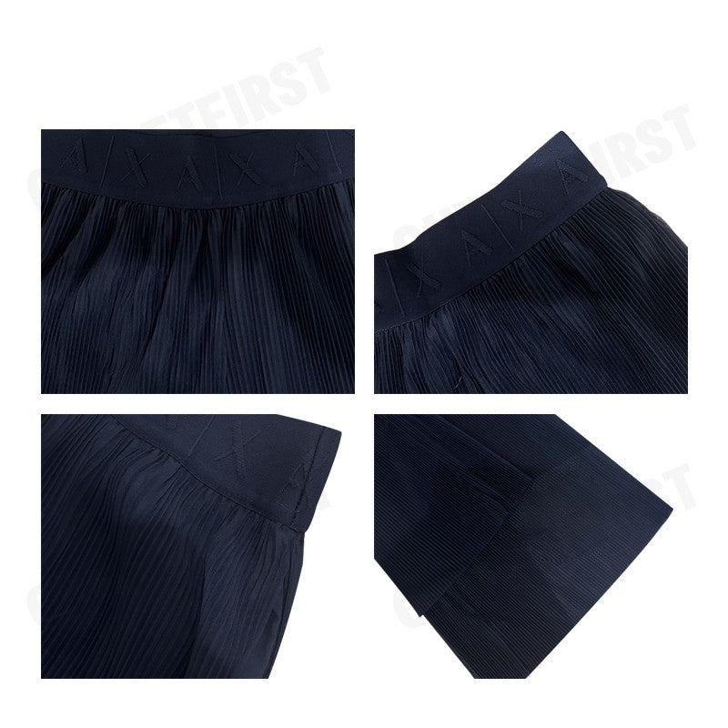 ARMANI EXCHANGE รุ่น WOMEN'S HIGH WAIST WIDE LEG PANTS CODE: 3DYP10 YN8QZ 1593 กางเกงขายาว กางเกงผู้หญิง สีกรม