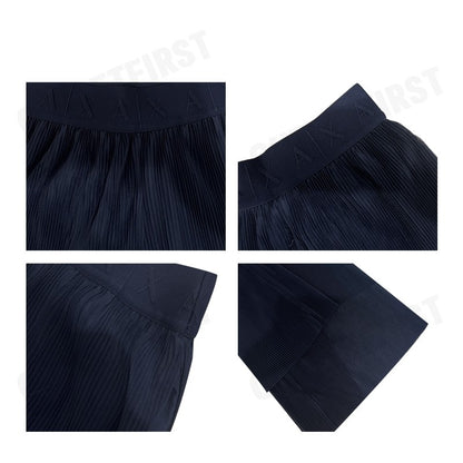 ARMANI EXCHANGE รุ่น WOMEN'S HIGH WAIST WIDE LEG PANTS CODE: 3DYP10 YN8QZ 1593 กางเกงขายาว กางเกงผู้หญิง สีกรม