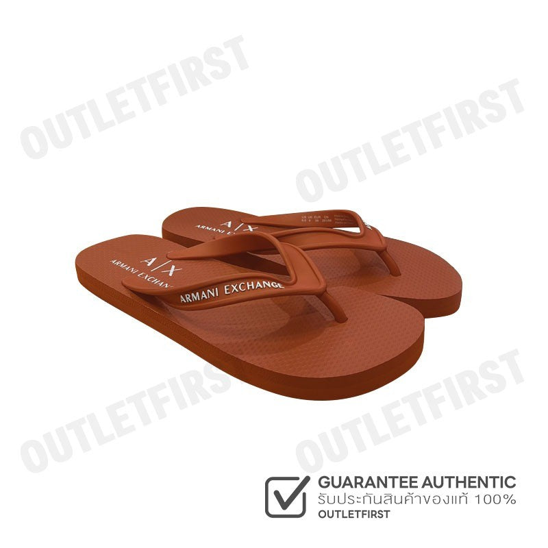 ARMANI EXCHANGE รุ่น FLIP FLOPS CODE: XUQ002 XV676 01801 รองเท้าแตะ รองเท้าผู้ชาย รองเท้าสีส้ม