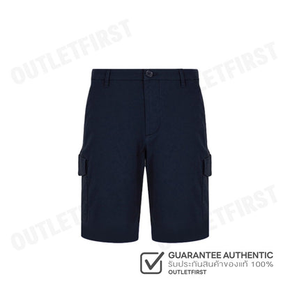 ARMANI EXCHANGE รุ่น MEN'S COTTON CARGO SHORTS WITH POCKETS CODE: 3DZS07 ZN3TZ 15DK กางเกงขาสั้นผู้ชาย  สีกรม สามส่วน