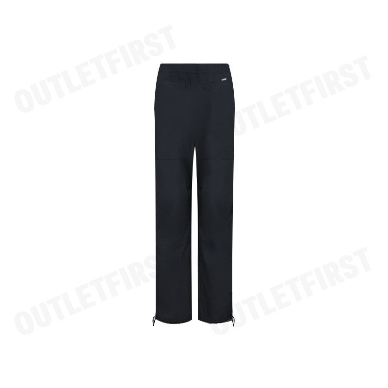 ARMANI EXCHANGE รุ่น MEN'S OVERSIZED COTTON TWILL TROUSERS WITH DRAWSTRING CODE: 6DZPL3 ZN3CZ 1200 กางเกงขายาวผู้ชายสีดำ