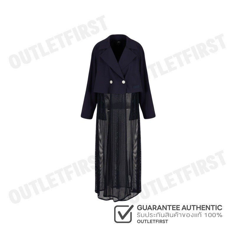 ARMANI EXCHANGE รุ่น WOMEN'S MESH TRENCH COAT CODE: 3DYL20 YNUKZ 1593 เสื้อโค้ทเดรสผู้หญิง ชุดเดรสสีกรม ชุดกระโปรง