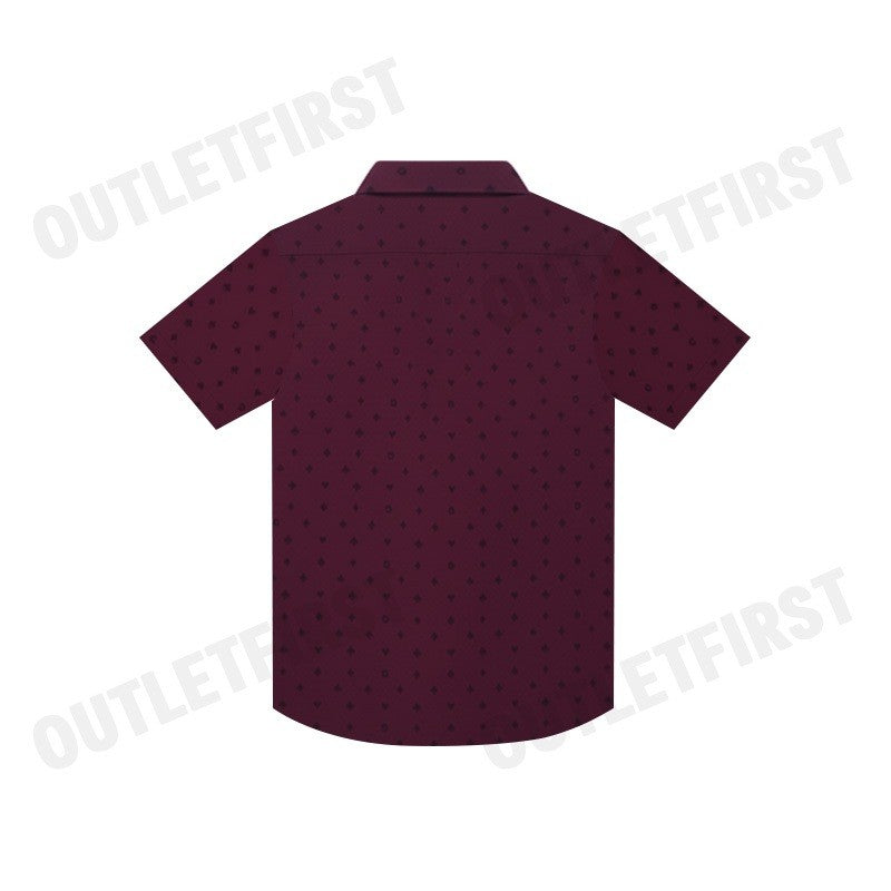 GUY LAROCHE รุ่น MAN'S SHORT SLEEVES SHIRT CODE: BAC9206W3RE เสื้อเชิ้ตแขนสั้น เสื้อผู้ชาย สีแดง