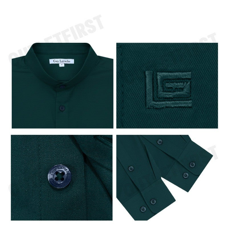 GUY LAROCHE รุ่น MAN'S LONG SLEEVES SHIRT CODE: BAB6260P4GR เสื้อเชิ้ต เสื้อแขนยาว เสื้อผู้ชาย