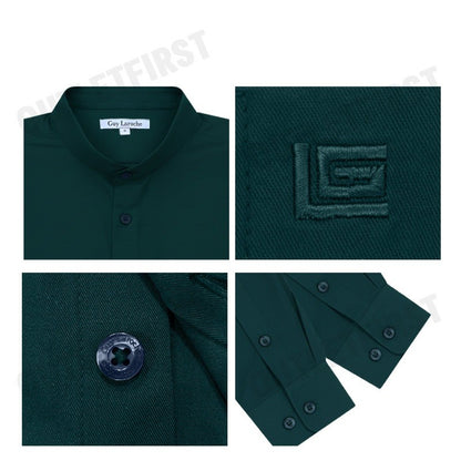 GUY LAROCHE รุ่น MAN'S LONG SLEEVES SHIRT CODE: BAB6260P4GR เสื้อเชิ้ต เสื้อแขนยาว เสื้อผู้ชาย