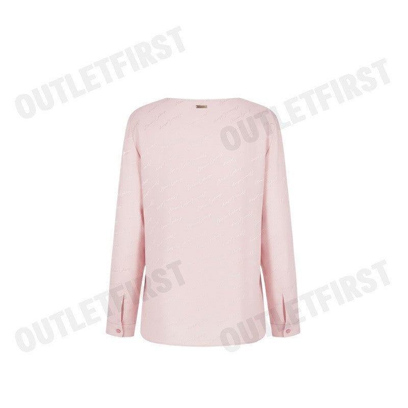 ARMANI EXCHANGE รุ่น OVER FIT SHIRT IN FABRIC WITH ALL OVER LOGO CODE: 6DYC20 YN4VZ 14BQ เสื้อเบลาส์ผู้หญิง เสื้ออมานี่