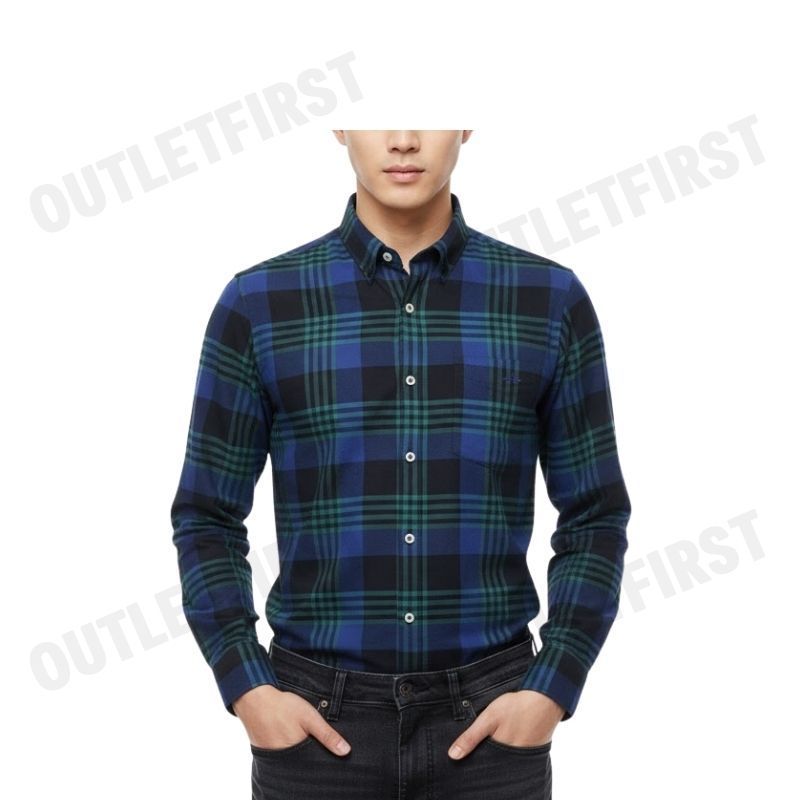 ARROW รุ่น LONG SLEEVE SLIM FIT SHIRT CODE: MACS107W2BSNV เสื้อเชิ้ตแขนยาว เสื้อเชิ้ตผู้ชาย เสื้อเชิ้ตลายตาราง