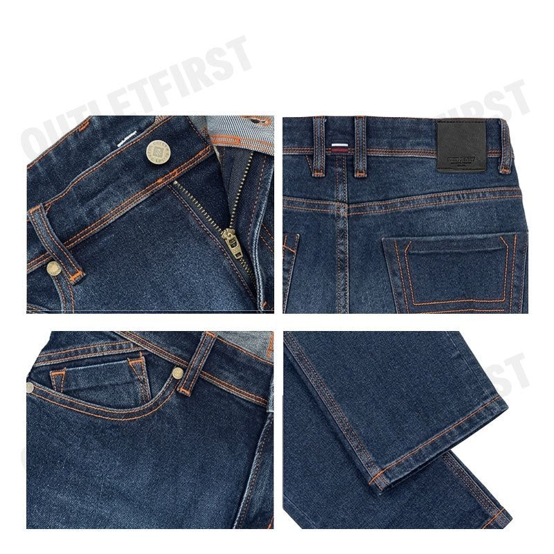 JOHN HENRY รุ่น MEN'S SLIM FIT JEANS (MID INDIGO) CODE: JH S325MPTSM44 กางเกงยีนส์ผู้ชาย กางเกง กางเกงจอน