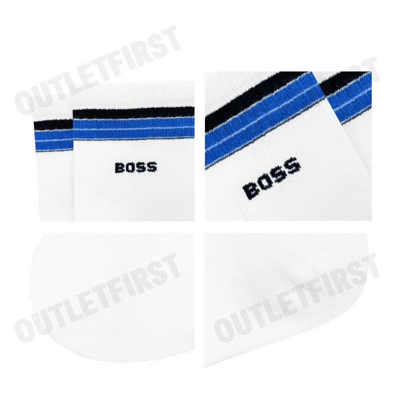 HUGO BOSS รุ่น RS RIB SHORT B CC CODE: 50495957 100 ถุงเท้า ถุงเท้าข้อยาว ถุงเท้ายูนิเซ็กส์