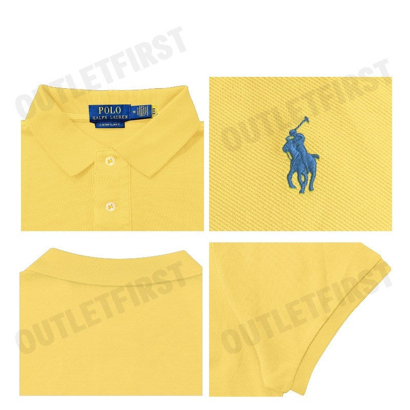 POLO RALPH LAUREN รุ่น CUSTOM SLIM FIT MESH POLO SHIRT CODE: 710937293073 เสื้อโปโลผู้ชาย เสื้อโปโลแขนสั้น เสื้อโปโล