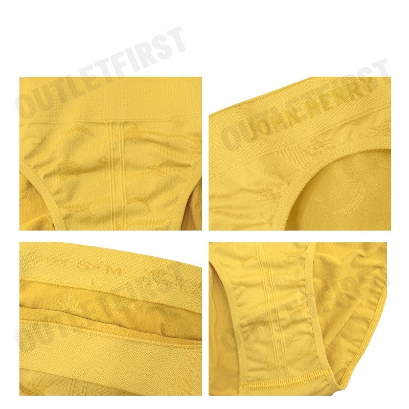 JOHN HENRY รุ่น UNDERWEAR SEAMLESS FASHION CODE: JU JU2410 (YELLOW) กางเกงชั้นในผู้ชาย กางเกงในจอน กางเกงในสีเหลือง