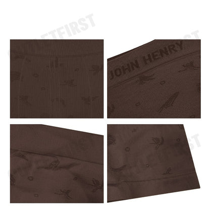 JOHN HENRY รุ่น UNDERWEAR SEAMLESS FASHION CODE: JU JU4410 (BROWN) กางเกงชั้นในผู้ชาย กางเกงในจอน กางเกงบ็อกเซอร์