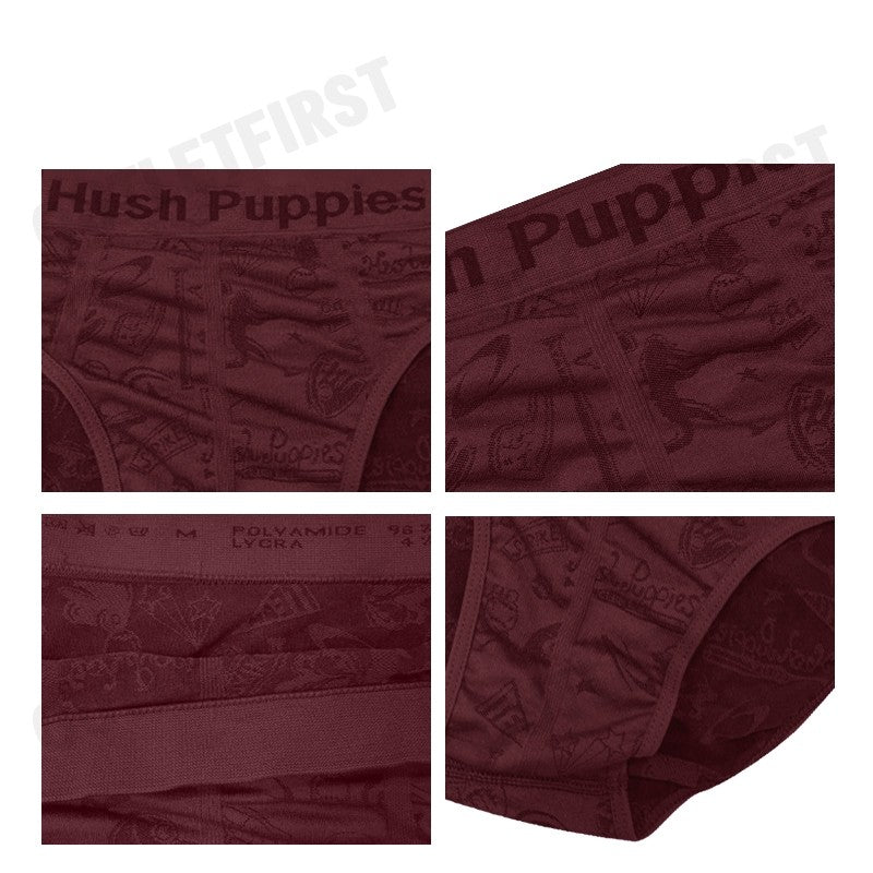 HUSH PUPPIES รุ่น MEN'S FASHION BRIEFS CODE: HU H2F032 (RED) กางเกงชั้นในผู้ชาย กางเกงฮัชพัพพีส์ กางเกงสีแดง