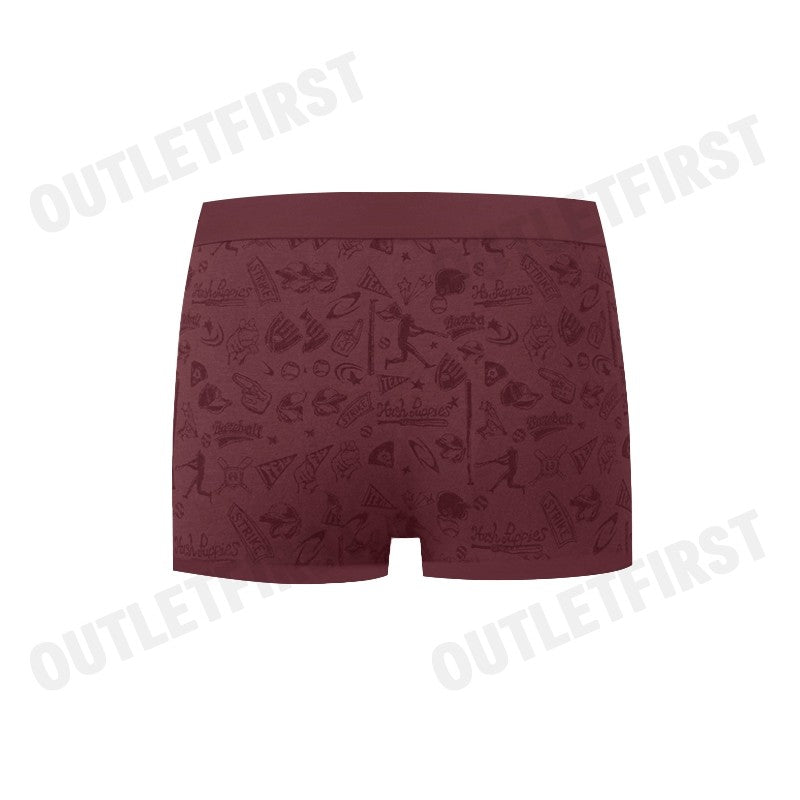 HUSH PUPPIES รุ่น MEN'S FASHION BOXER BRIEFS CODE: HU H3F032 (RED) กางเกงชั้นในผู้ชาย กางเกงฮัชพัพพีส์ กางเกงสีแดง
