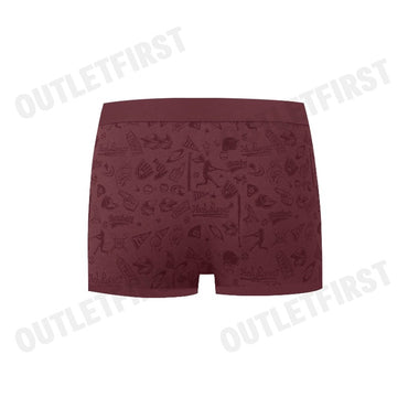 HUSH PUPPIES รุ่น MEN'S FASHION BOXER BRIEFS CODE: HU H3F032 (RED) กางเกงชั้นในผู้ชาย กางเกงฮัชพัพพีส์ กางเกงสีแดง