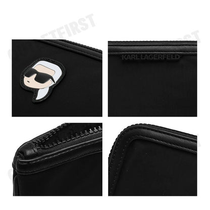 KARL LAGERFELD รุ่น K/IKONIK 2.0 NYLON MD POUCH CODE: 230W3256999 กระเป๋าคลัทช์ กระเป๋าถือ กระเป๋า