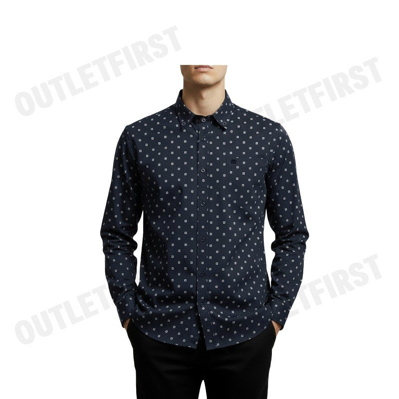 GUY LAROCHE รุ่น MAN'S EXTRA FIT LONG SLEEVES SHIRT CODE: BAB5301S4NV เสื้อเชิ้ต เสื้อแขนยาว เสื้อเชิ้ตผู้ชาย